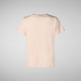 Unisex Asa kids' t-shirt in pale pink | Save The Duck