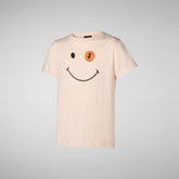 Unisex Asa kids' t-shirt in pale pink - Unisex Kids T-shirt & Sweatshirts | Save The Duck