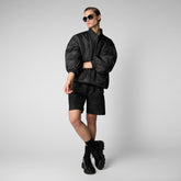 Unisex bomber jacket Ciara in black | Save The Duck