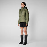 Unisex animal free puffer Mack&Pam in Laurel green - Save the Duck x Migration | Save The Duck