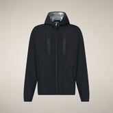 Giacca impermeabile uomo Zack nero - Protech Man SS26 Collection | Save The Duck