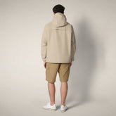 Giacca impermeabile uomo Zack beige polvere - Protech Man SS26 Collection | Save The Duck