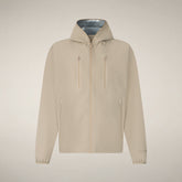 Giacca impermeabile uomo Zack beige polvere - Protech Man SS26 Collection | Save The Duck