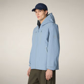 Giacca impermeabile uomo Zack azzurro nuvola | Save The Duck