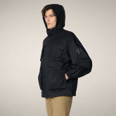 Giacca impermeabile uomo Vic nero | Save The Duck
