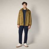 Giacca impermeabile uomo Vic marrone cannella - Protech Man SS26 Collection | Save The Duck