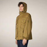 Giacca impermeabile uomo Vic marrone cannella | Save The Duck