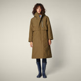 Impermeabile donna Pauline verde militare - Pro-Tech Donna | Save The Duck