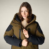 Parka donna animal free K2 verde militare - Pro-Tech Donna | Save The Duck