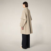 Women's Raincoat Lora in Dusty Beige - Women's Raincoats | Save The Duck