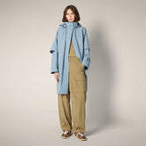Women's Raincoat Lora in Cloud Blue - Women's Raincoats | Save The Duck
