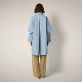 Women's Raincoat Lora in Cloud Blue - Women's Raincoats | Save The Duck