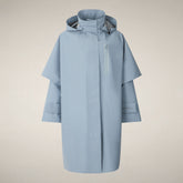 Women's Raincoat Lora in Cloud Blue - Women's Raincoats | Save The Duck
