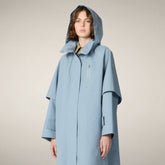 Damen-Regenmantel Lora in Cloud Blue | Save The Duck