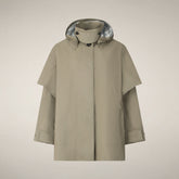 Impermeabile donna con cappuccio Tasha beige polvere - Giacche | Save The Duck