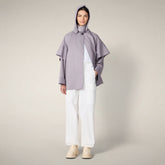Impermeabile donna con cappuccio Tasha malva - Giacche | Save The Duck