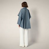 Impermeabile donna con cappuccio Tasha azzurro nuvola - Giacche | Save The Duck