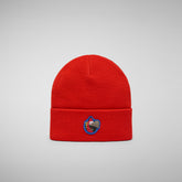 Unisex beanie Migration in poppy red - Sale | Save The Duck