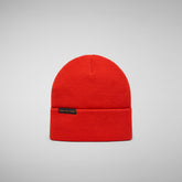 Unisex beanie Migration in poppy red - Sale | Save The Duck