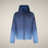 Giacca a vento uomo Wes con stampa sfumata blu navy - Giacche Uomo | Save The Duck