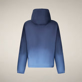 Giacca a vento uomo Wes con stampa sfumata blu navy - Giacche Uomo | Save The Duck