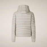 Men's puffer jacket Donald in rainy beige - Man | Save The Duck