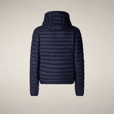 Piumino animal free con cappuccio uomo Donald blu navy - Piumini Uomo Animal-Free | Save The Duck