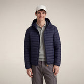 Men's puffer jacket Donald in navy blue | Save The Duck