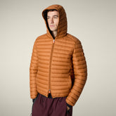 Piumino uomo animal-free Donald marrone caramello - FW25 MAN COLLECTION | Save The Duck