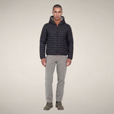 Herren-Steppjacke Donald in Grau-Schwarz | Save The Duck