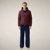 Piumino uomo Donald bordeaux nero | Save The Duck