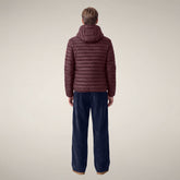 Piumino uomo Donald bordeaux nero | Save The Duck