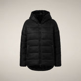 Giacca donna reversibile Davina in pelliccia nera | Save The Duck