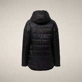 Giacca donna reversibile Davina in pelliccia nera | Save The Duck