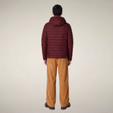 Men's Puffer Jacket Juncus in Wine Red - Smartleisure Herren | Save The Duck