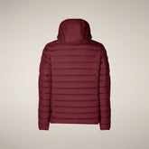 Men's Puffer Jacket Juncus in Wine Red | Save The Duck
