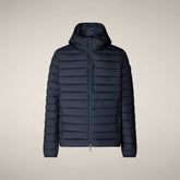 Men's Puffer Jacket Juncus in Blue Black | Save The Duck