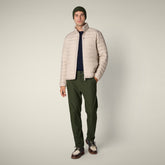 Piumino uomo animal free Erion beige chiaro - Piumini Uomo Animal-Free | Save The Duck