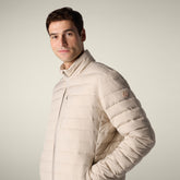 Piumino uomo animal free Erion beige chiaro - Piumini Uomo Animal-Free | Save The Duck