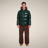Men's Puffer Jacket Edgard in Nori Green - Smartleisure Herren | Save The Duck
