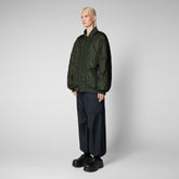 Unisex bomber jacket Usher in pine green | Save The Duck