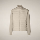 Men's Puffer Jacket Sedum in Rainy Beige | Save The Duck