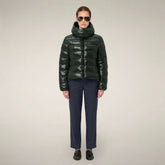 Women's Puffer Jacket Cosmary in Nori Green - Men's Pro-Tech | Save The Duck