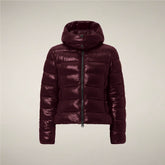 Women's Puffer Jacket Cosmary in Wine Red - Men's Pro-Tech | Save The Duck