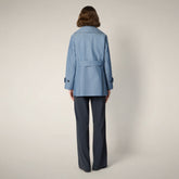 Giacca donna Sela chambray indigo - Rain Woman SS26 Collection | Save The Duck