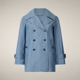 Giacca donna Sela chambray indigo - Rain Woman SS26 Collection | Save The Duck