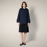Trench donna Avril blu navy - Rain Woman SS26 Collection | Save The Duck