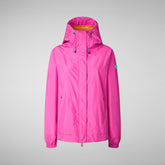 Woman's raincoat Suki in fucsia pink | Save The Duck