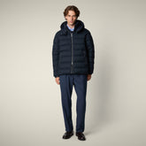 Piumino uomo animal free Constantin blu navy mélange - Bureau Uomo | Save The Duck