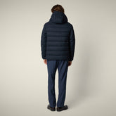 Piumino uomo animal free Constantin blu navy mélange - Bureau Uomo | Save The Duck